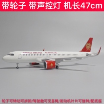 (47cm with wheels and lights) Auspicious Airlines Airbus 320neo aircraft model simulation civil airliner