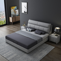 Cloth Art Bed Modern Minima Nordic Small Household Type Washable 1 1 8 m 1 5 Double Beds Main Bedroom Wedding Bed Storage soft bed