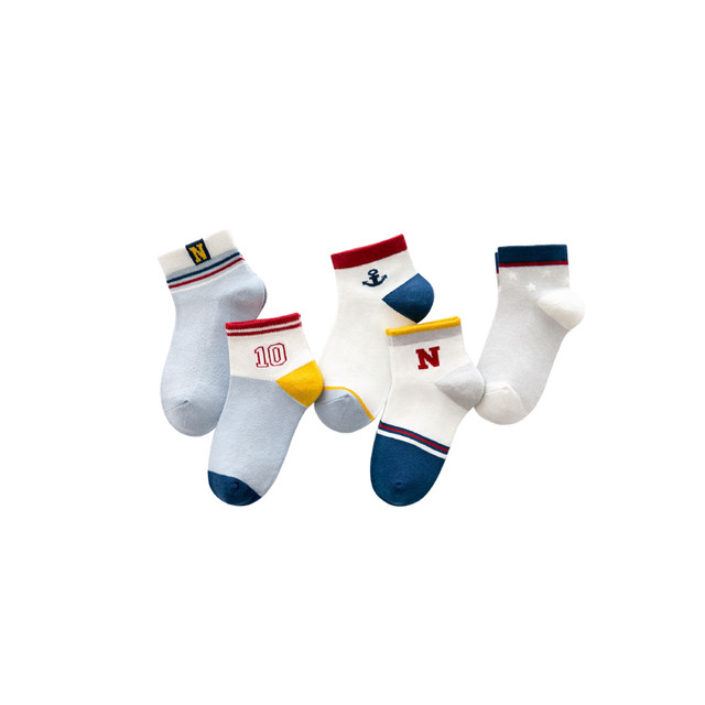 ຖົງຕີນເດັກນ້ອຍບໍລິສຸດຝ້າຍ ​​summer ບາງຕາຫນ່າງເຮືອ socks 1-12 ປີພາກຮຽນ spring ແລະດູໃບໄມ້ລົ່ນເດັກຊາຍແລະເດັກຍິງ socks ສັ້ນ breathable ເດັກນ້ອຍ