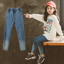 British next kisser girl jeans 2020 Autumn New Korean slim-shaped middle-aged boy foreign-style leggings