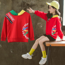 British next Kisss girl sweater 2020 Autumn New Korean fashion children Foreign style top hoodie