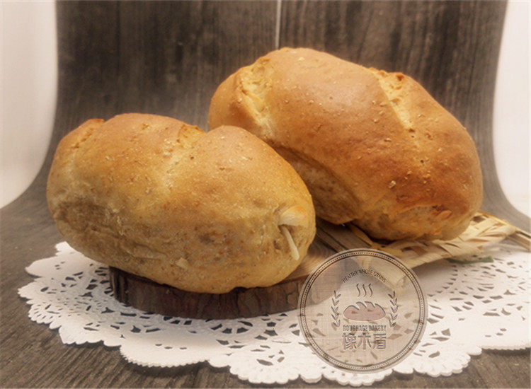 【摩卡杏仁欧包】主食面包无庶糖无油低卡低gi低脂无添加运动代餐