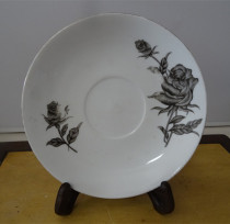 Hot sale Tangshan porcelain old plate 80 s rare black rose home style small plate small plate real photo appearance picture