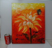 Hand-painted oil painting beautiful modern home decoration painting freehand flower oil painting hanging painting room decoration physical photo