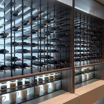 Modern Creative Red Wine Bottle Wine Rack Aluminum Alloy Panes Wine Rack Red Wine Bottle Shelve Wine Bottle Laminate Space Wine G