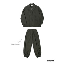 Korean Chic Linenne modern jogger wool set-up (3color)