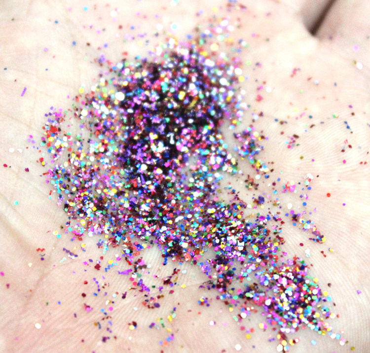 新娘盘发七彩粉晚妆撒头发金粉亮片粉七彩条影楼美发彩妆用品包邮