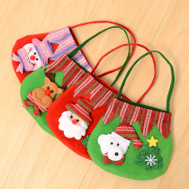 Christmas decorations Non-woven fabric Old man snowman gift bag small candy portable bag Holiday gift supplies
