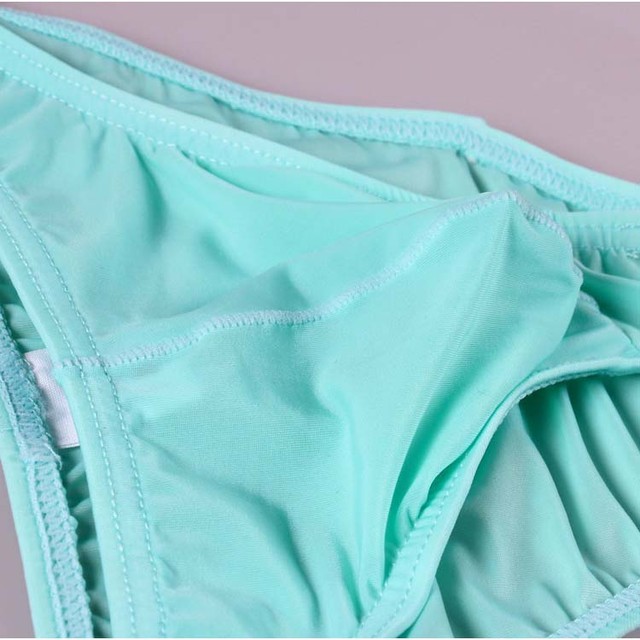 ຊຸດຊັ້ນໃນຜູ້ຊາຍ seamless u convex ຂອບແຄບ ice silk ໂປ່ງໃສ underwear ຜູ້ຊາຍ sexy ຕ່ໍາແອວ breathable thong ສາມຫຼ່ຽມສັ້ນ