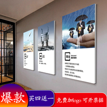 Company decoration office slogan conference room inspirational background wall workshop corridor cultural wall corporate culture hanging picture