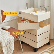 Nordic Creative Bedside Storage Cabinets Nets Red Ins Bedrooms Living Room Lockers Multilayer Moving With Wheels Containing Side Cabinets