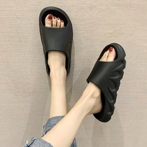 Japan GP2021 summer new men and women stomp on slippers at home waterproof bench thick bottom couple cool drag soft bottom