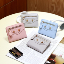 Japanese GP Korean Version Small Wallet Woman Smiling Face Cute Fashion Versatile Short ZERO WALLET MINI SLIM