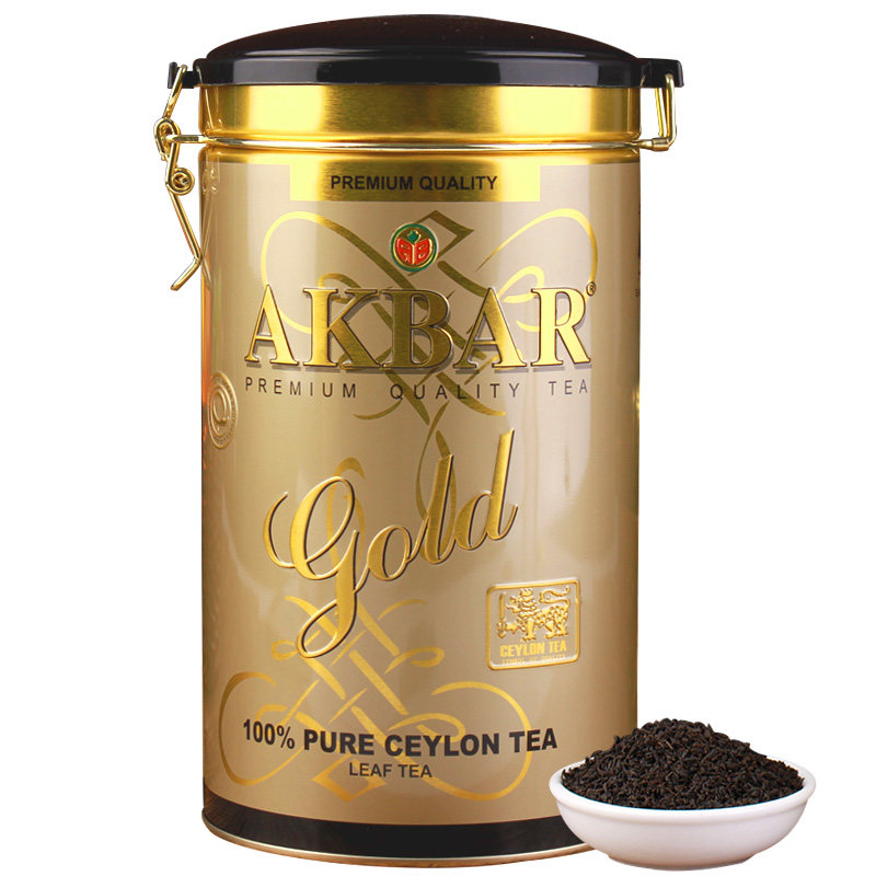 akbar茶叶 红茶茶叶 锡兰红茶斯里兰卡原装进口散装红茶450g金罐