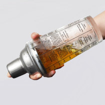 Glass mixer with graduated shaker pot bar cocktail mixing tool shaker cup hand shaker pot wine glassware