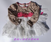 European and American single girl dress spring and autumn long-sleeved cake skirt double-layer gauze skirt BAO WEN splicing fluffy skirt for outer wear