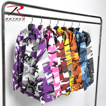 ROTHCO Autumn New American imported color BDU shirt hip hop tide black and white Orange purple blue yellow red camouflage