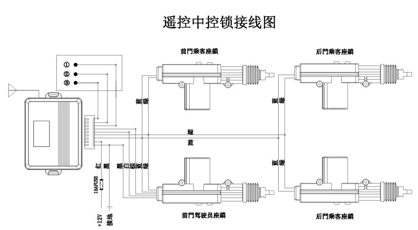 中控控制器接线图图片