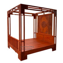 Chinese shelf bed white wax wood one thousand workout walking bed master bedroom with double bed wedding bed 1 8 m log old fashioned bed custom-made