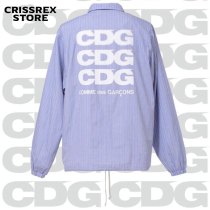 Crissrex Store Kawakubo Kubo CDG limited striped coach jacket three-row CDG windbreaker jacket