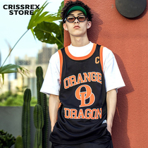 Crissrex Store ORANGEDRAGON OD Sports Tide Mesh Basketball Vest Ma Siwei Same Model