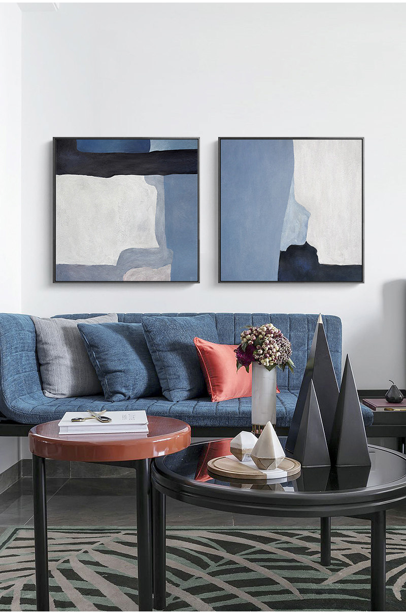 北欧抽象装饰画客厅沙发背景墙挂画现代简约卧室床头壁画创意墙画