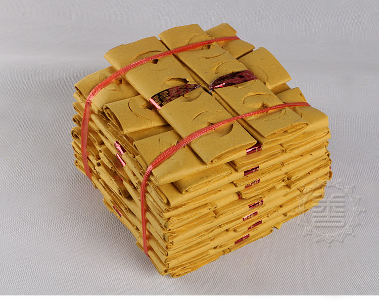 黄纸大张烧纸传统打孔钱纸老式捆纸冥币清明鬼节上坟扫墓祭祀用品