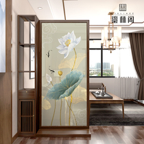 Chinese screen partition living room porch cabinet decoration solid wood entrance barrier modern shelter shelter screen