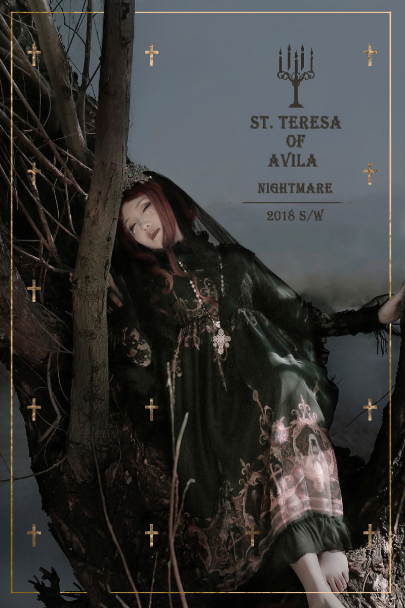 [订]nightmare独立lolita洋装设计 圣女大德兰 长款jsk 预约页面