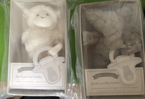 Spot)American pottery barn kids infant elephant plush pacifier holder clip coax baby artifact