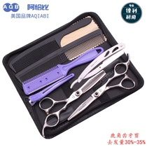 Achabi hair stylist professional hair cutting flat scissors antler tooth shears broken hair haircut scissors hairdressing set