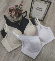 Zixiu soft cotton Cup breathable comfortable polybreasted breast health bra 9076
