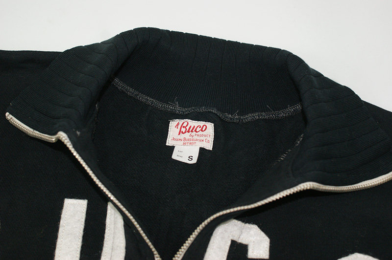 重磅500克 the real mccoys buco 男士日本机车 翻领套头卫衣