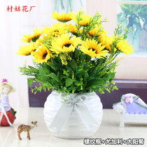 Simulation butterfly orchid potted set living room table TV cabinet interior decoration flower plastic ornaments fake flower