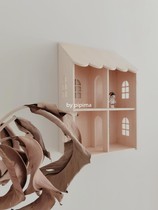 Fart Akins Nordic house Styled Shelve Wall-mounted Childrens Room Containing Rack Cute Boilerplate Wall Hanging