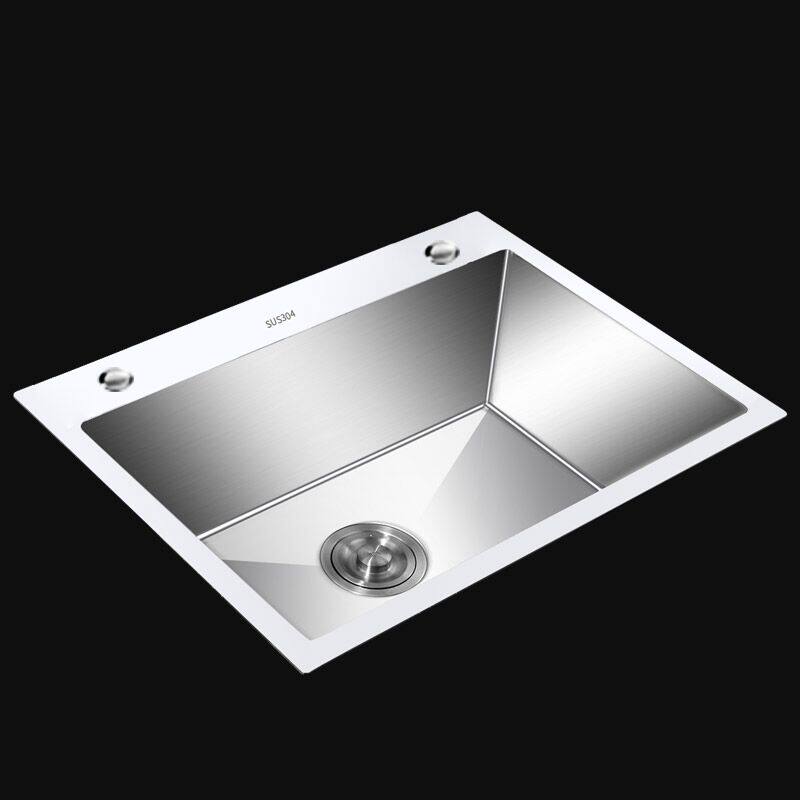 欣特利 手工单槽套餐加深加厚拉丝不锈钢304水槽 厨房洗碗洗菜盆