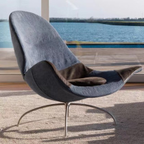Nordic Modern Minimalist Casual Sofa Chair Profiled single chair designer Prototype Board House Sale with swivel chair