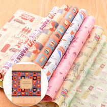 Book paper Korean colorful gift wrapping paper cute Mori book cover paper birthday gift wrapping paper