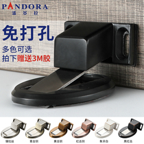 Pandora free from perforated suction door suction invisible zinc alloy strong anti-wind and windproof door stopper door stopper