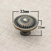 Single-hole concealed zinc alloy handle imitation ancient drawer pull handle cabinet door Home Hardware Handle Round Handlebar