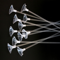 Transparent balloon rod holder plus hard lengthened plastic 40cm accessories Bouquet hand-held stick tube night market street sale support