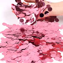 ins Net red birthday party Wedding decoration Polka dot transparent balloon Color decorative filler Shredded paper sequins