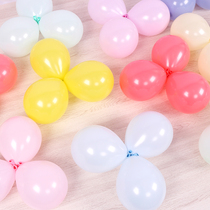 Macaron balloon thickening birthday party decoration Candy color 5 inch round scene modeling arrangement hot air balloon