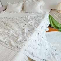 150 * 200 layers of bamboo fiber gauze cover large size of single child air conditioning by sofa blankets