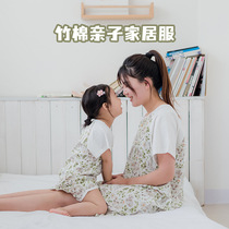 Paternity baby baby in summer dress bamboo cotton dress dress anti kick girl girl connected nightgown boy summer thin