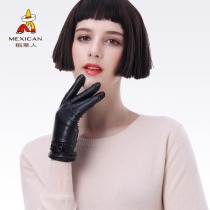 Scarecrow Gloves Ladies winter thick warm riding touch screen outdoor open motorcycle windproof and cold waterproof