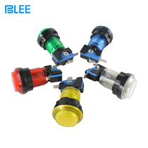 Game machine small round full color transparent 33MM with light button Game machine equipment PATLE PINBALL game machine button switch