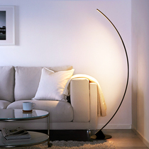 Modern minimalist Living room Sweet Creative Personality Nordic Sofa Bed Head Bedroom Semicircle Moon Fishing Floor Lamp