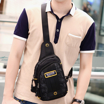 New fashion mens bag shoulder bag mens oblique cross bag chest bag small bag Casual fashion canvas bag Satchel bag men