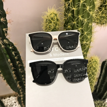 Little Red Book Qin Lan Li Yifeng with polarized sunglasses Korean Fashion Square men and women White frame retro tide sunglasses